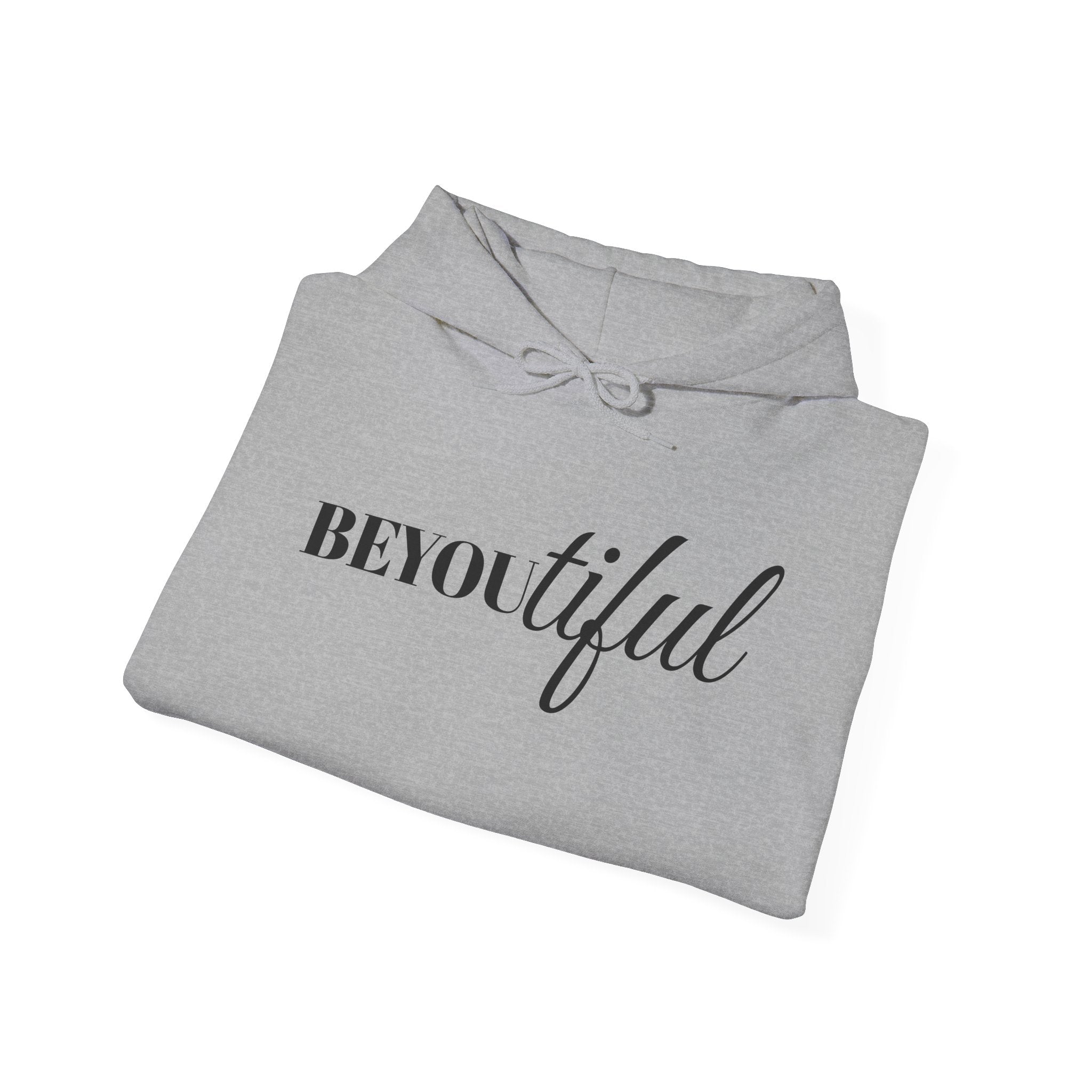 BEYOUtiful Hoodie | Faith Christian Heart Sleeve Design