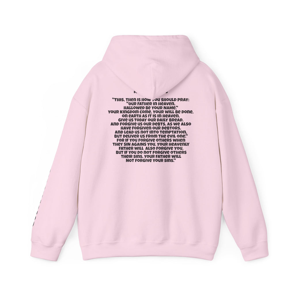 Men & Women Hoodie (Unisex) - Matthew 6: 9-15 Cross Hoodie | Bible Verse Scripture