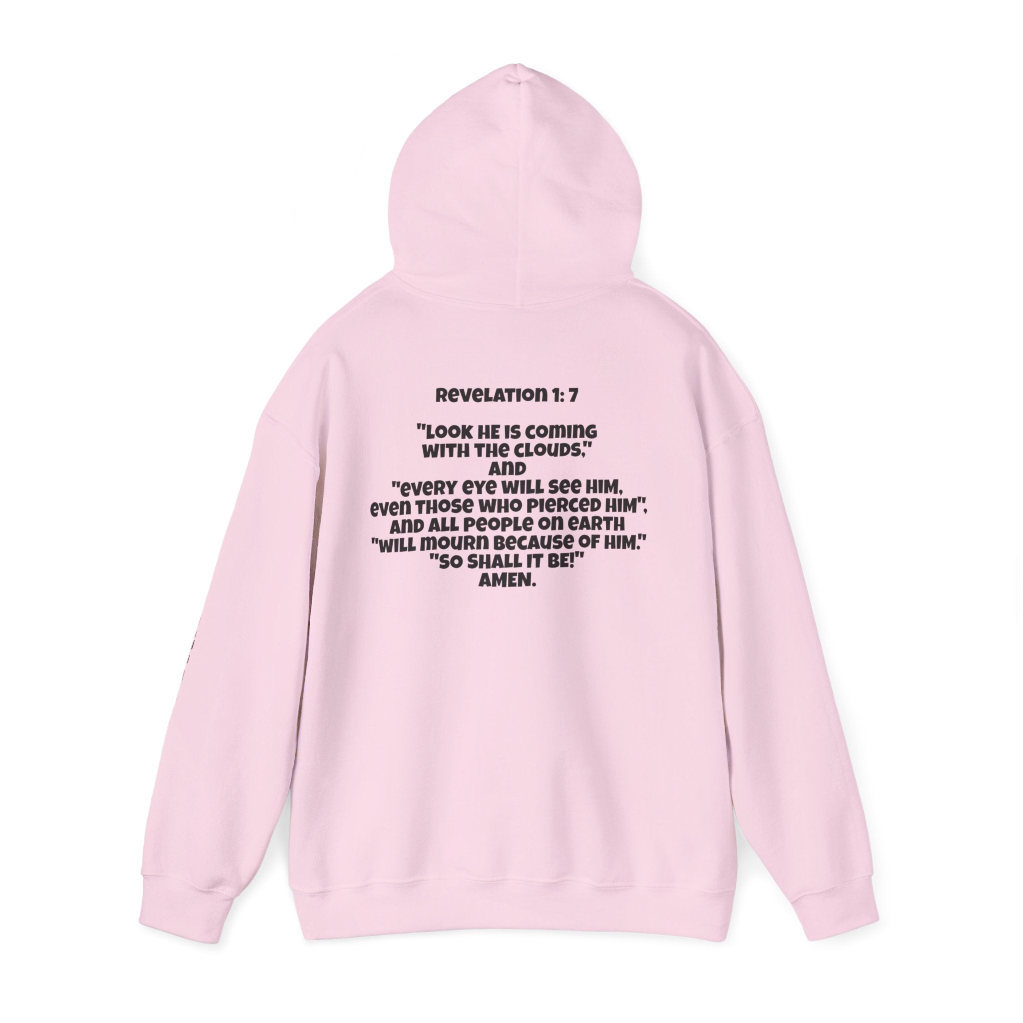 Men & Women Hoodie (Unisex) - Revolation 1: 7 Cross Hoodie | Bible Verse Scripture