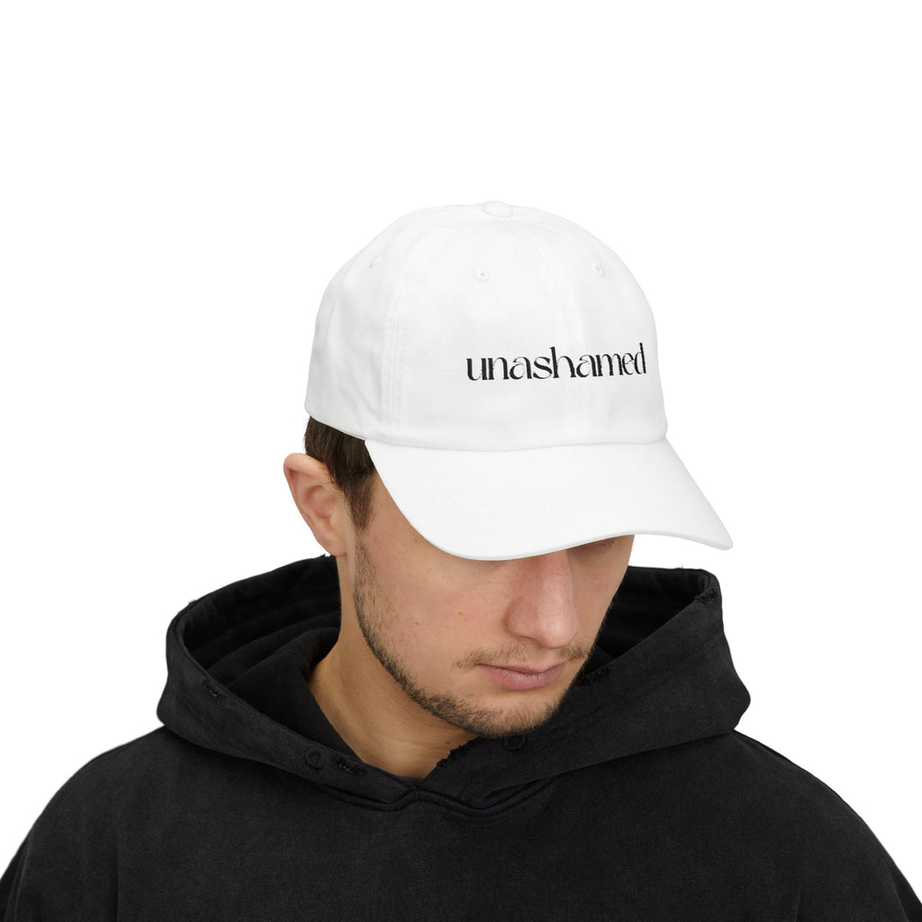 Men & Women CAP | UNASHAMED (black font)