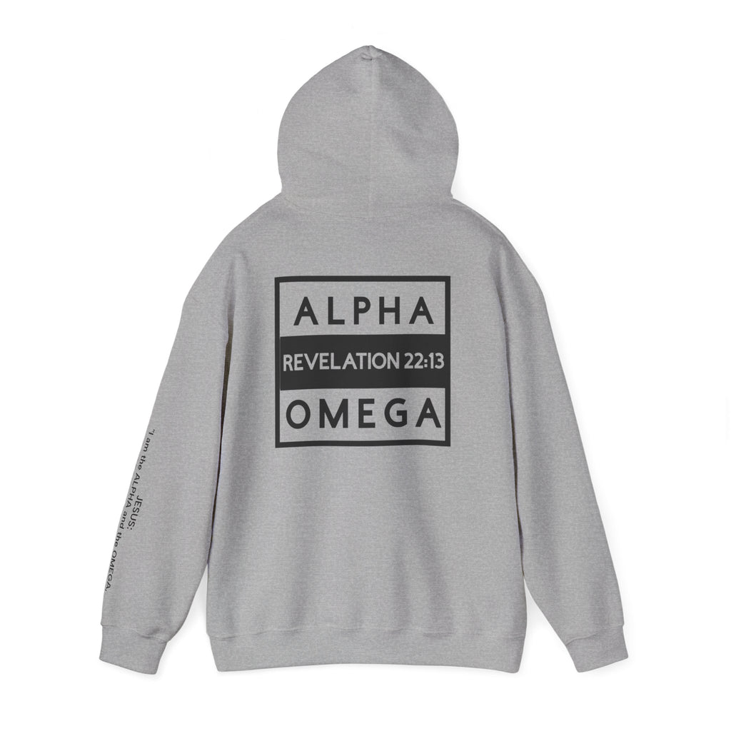 Men Hoodie - Revelation 22:13 | ALPHA AND OMEGA