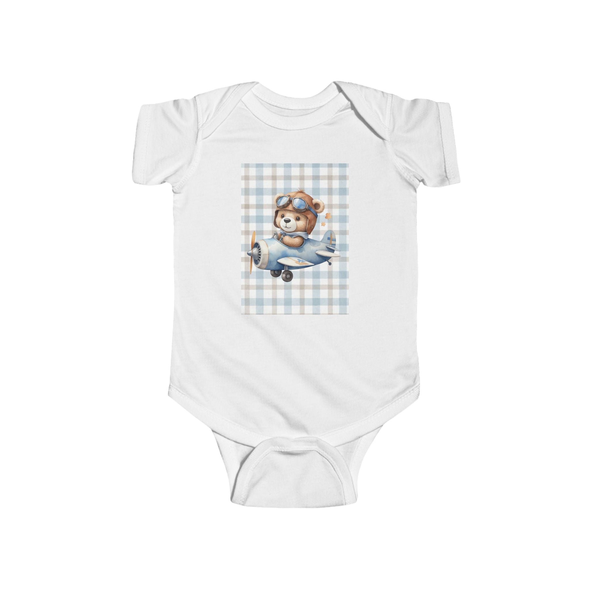 Boys Bear Infant Bodysuit  with "Psalm 139:14" Scripture