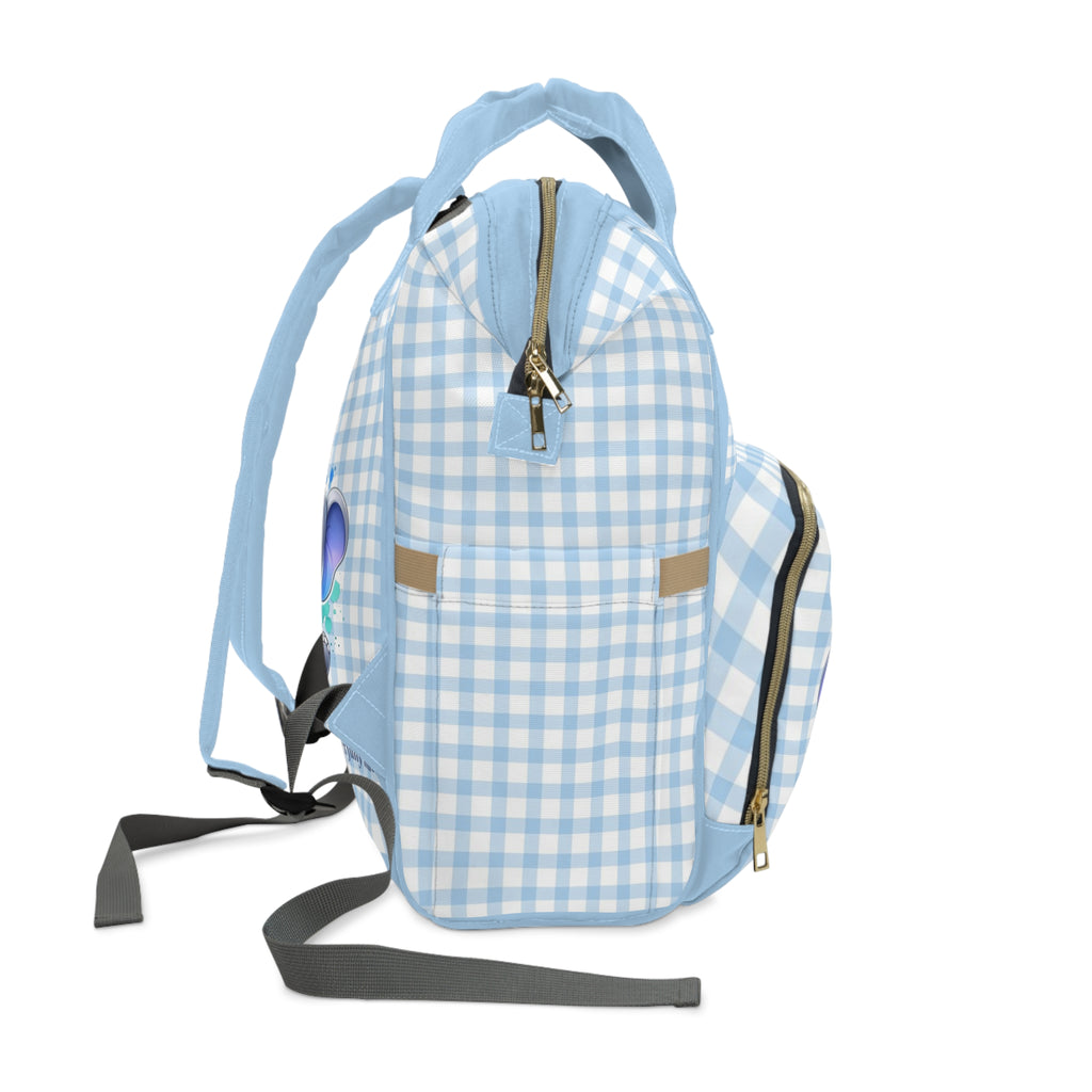 Boys Elephant Baby Diaper Backpack with "Psalm 139:14" Scripture