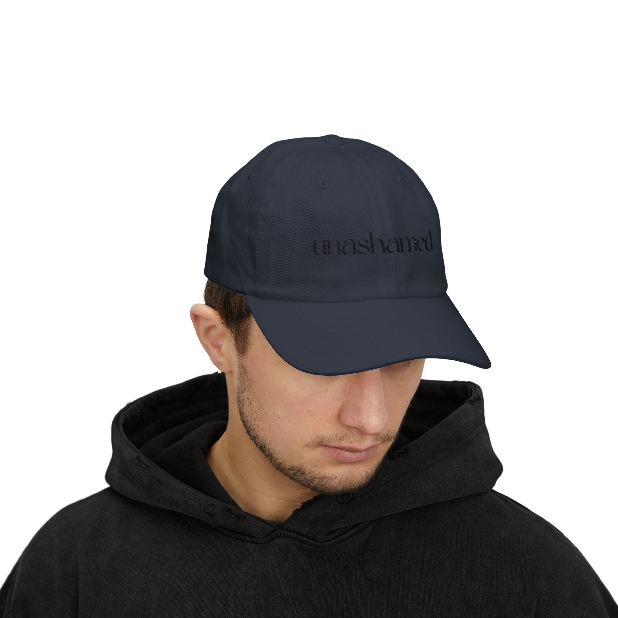 Men & Women CAP | UNASHAMED (black font)