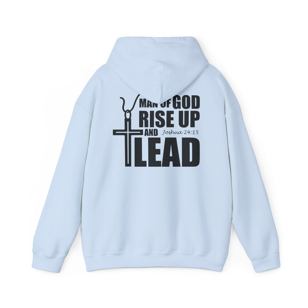 Men Hoodie - Josua 24:15 | MAN OF GOD RISE UP AND LEAD