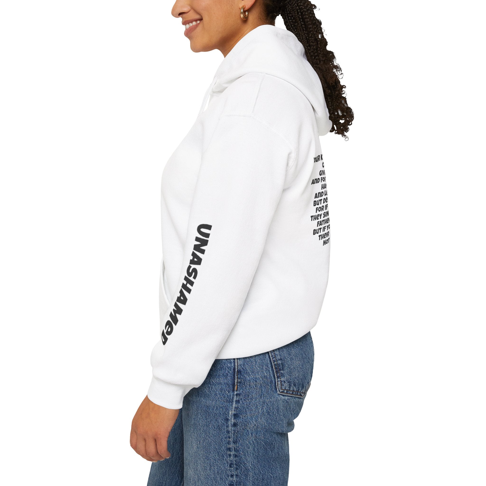 Men & Women Hoodie (Unisex) - Matthew 6: 9-15 Cross Hoodie | Bible Verse Scripture