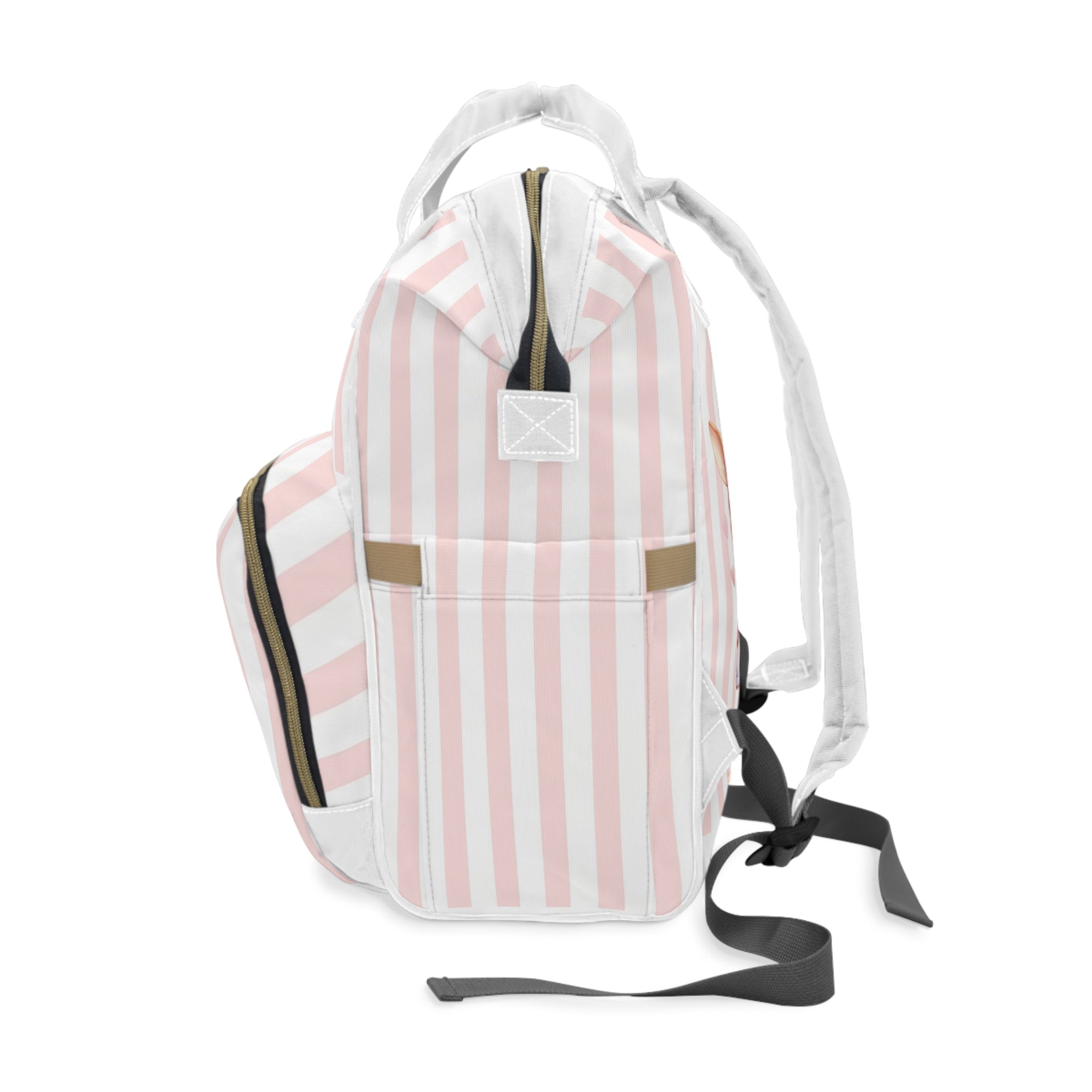 Girls Giraffe Baby  Diaper Backpack with "Psalm 46:5" Scripture