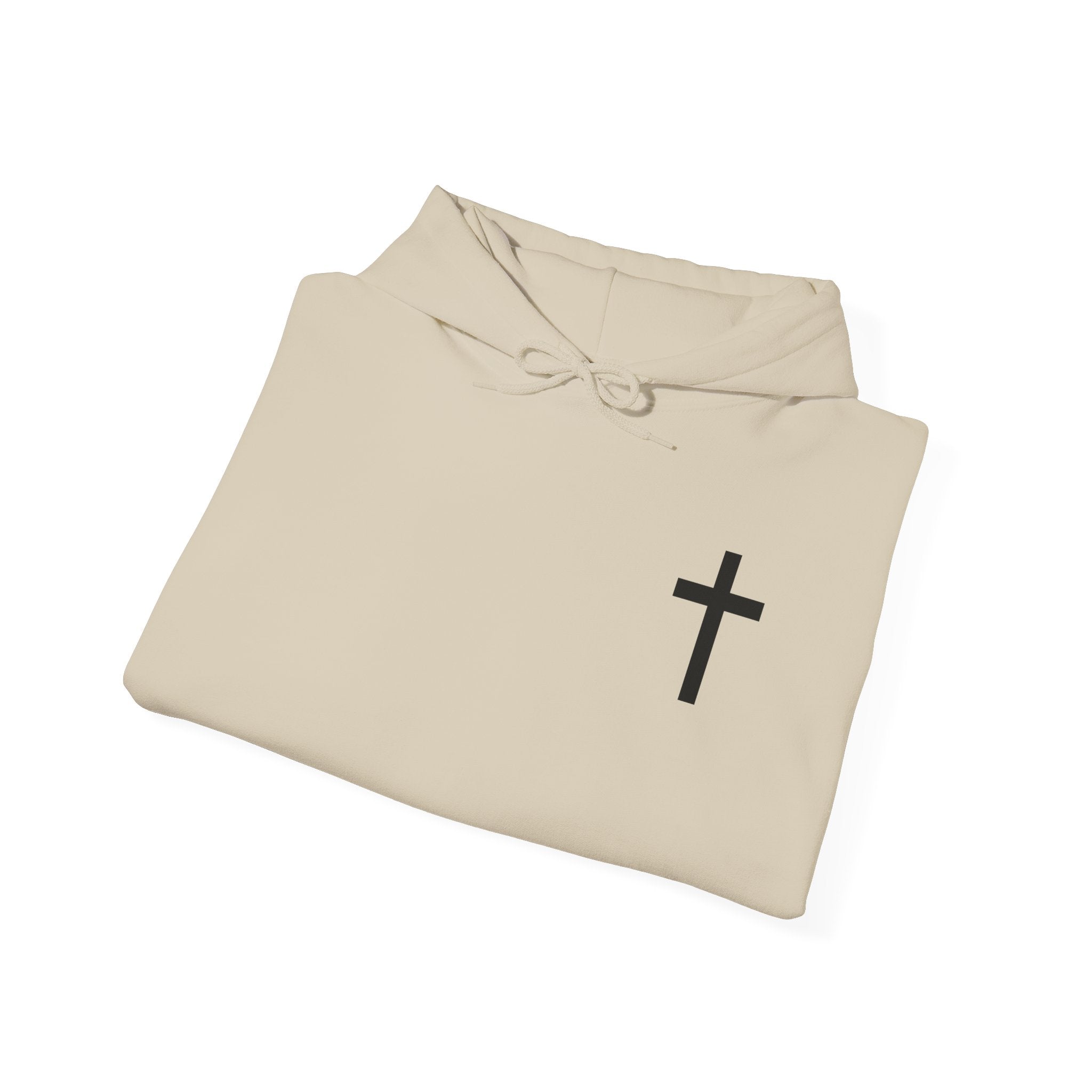 Men & Women Hoodie (Unisex) - Matthew 6: 25-26 Cross Hoodie | Bible Verse Scripture