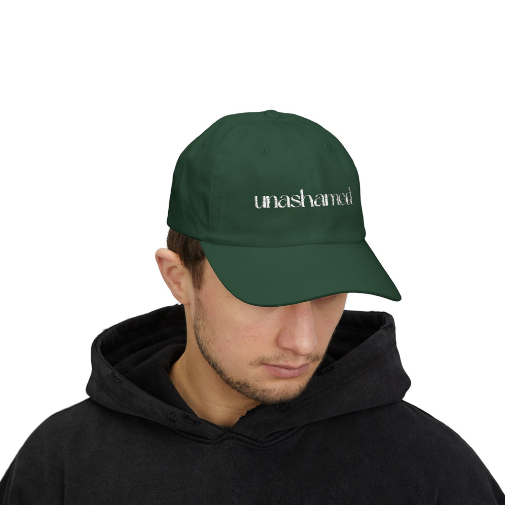 Men & Women CAP | UNASHAMED (white font)