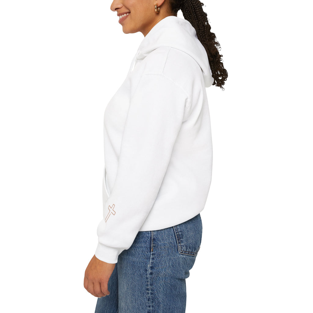 Men & Women Hoodies (Unisex) - I am UNASHAMED beige font