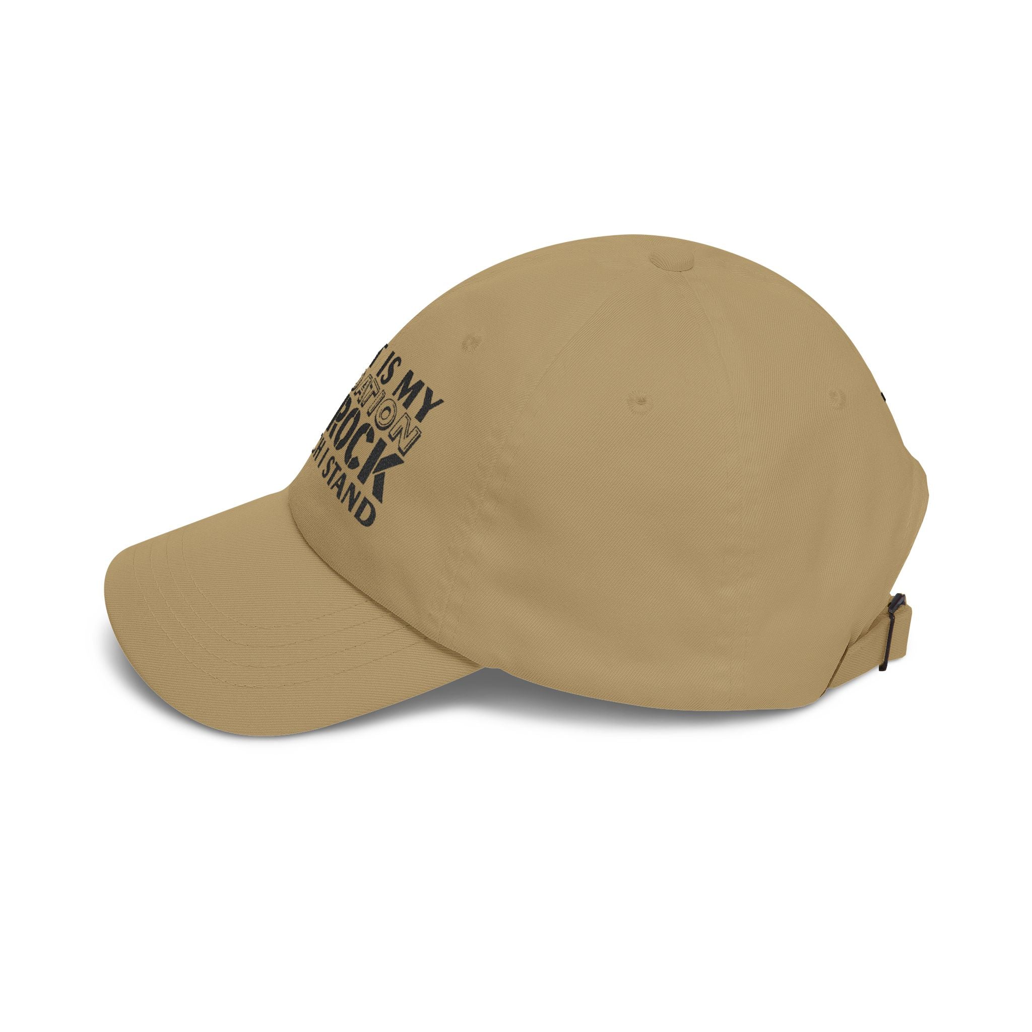 Men CAP | CHRIST IS MY FOUNDATION THE ROCK ON WHICH I STAND