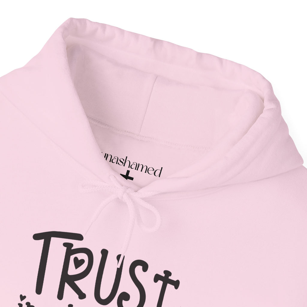 Trust in the Lord Hoodie | Faith Christian Heart Sleeve Design