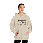 Trust in the Lord Hoodie | Faith Christian Heart Sleeve Design