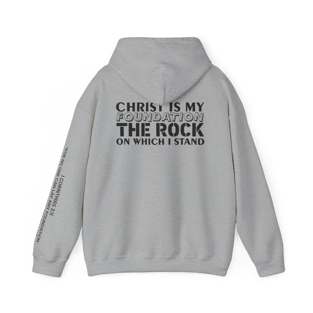 Men Hoodie - 1 Corinthians 3:11 | CHRIST IS MY FOUNDATION