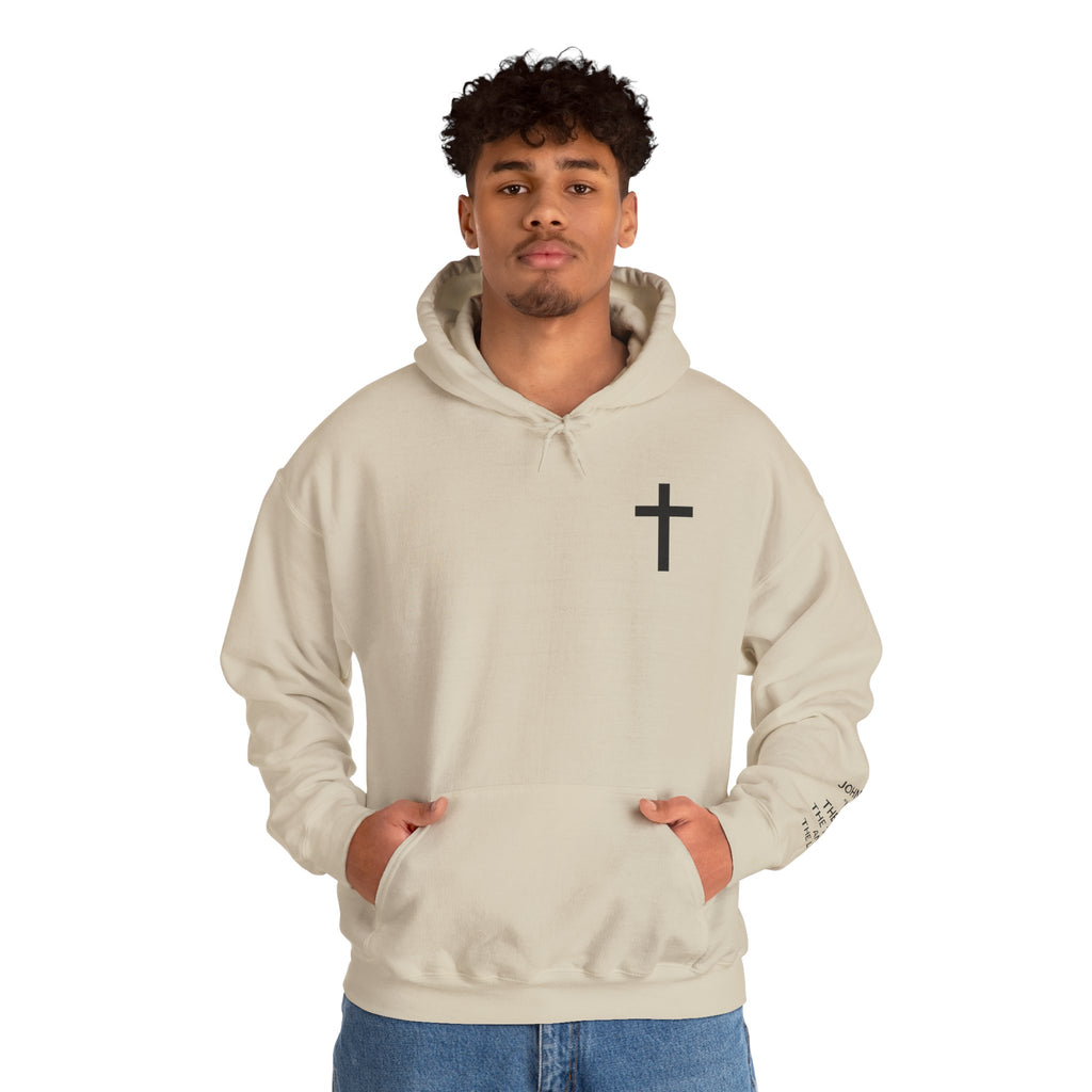 Men Hoodie - John 14:6 | JESUS THE WAY THE TRUTH THE LIFE
