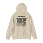 Men & Women Hoodies (Unisex) - Matthew 7: 8 Cross Hoodie | Bible Verse Scripture
