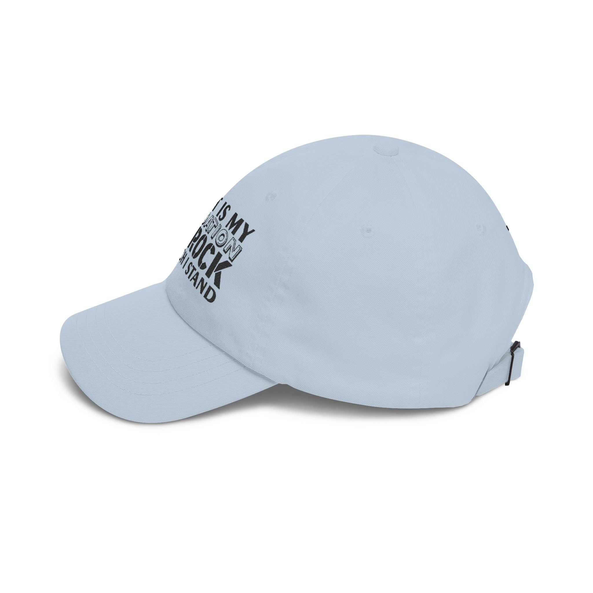 Men CAP | CHRIST IS MY FOUNDATION THE ROCK ON WHICH I STAND