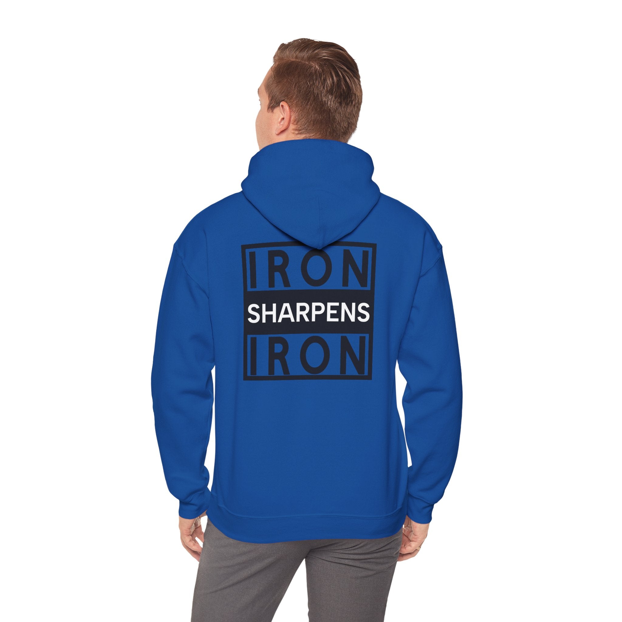 Men Hoodie - Proverbs 27:17 | IRON SHARPENS IRON